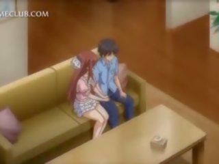 Søt 3d anime jente tit knulling stor johnson i nærbilde