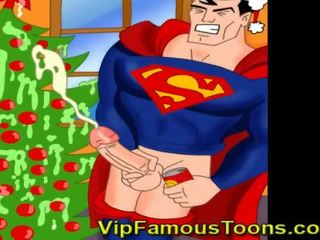 Famous cartoon heroes Christmas sex clip