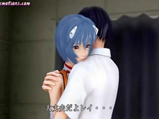 Cute animated schoolgirl gets her pussy licked
