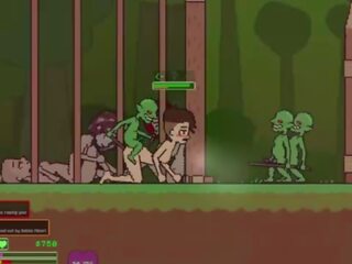 Captivity &vert; etapp 3 &vert; alasti naissoost survivor fights tema viis kaudu suguliselt äratanud goblins kuid fails ja saab perses raske neelamine liters kohta sperma &vert; hentai mäng gameplay p3