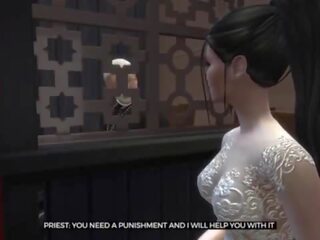 &lbrack;TRAILER&rsqb; Bride enjoying the last days before getting married&period; sex clip with the priest before the ceremony - Naughty Betrayal