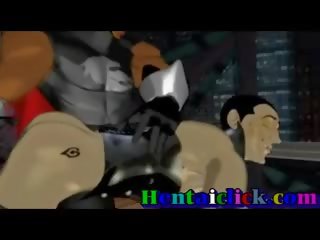 Muscular Hentai Gay Group dirty film Gangbanged Orgy