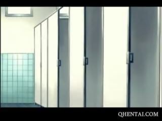 Hentai tiener urineren en het nemen schacht hardcore