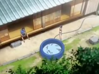Heetste romantiek anime video- met ongecensureerde anaal, groep