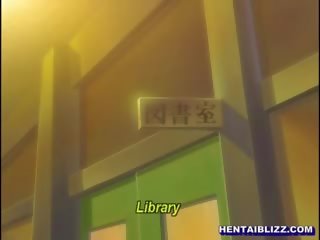 Roped hentai dochter hard poking in de bibliotheek kamer