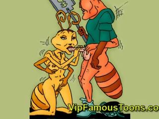 Famous cartoon heroes Antz hardcore orgy