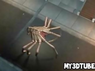 Ravasz 3d szőke vonás szar által kettő földönkívüli spiders