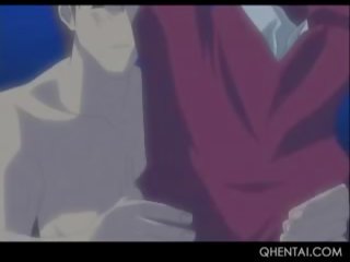 Delicate hentai siren élvezi egy magnificent fasz meztelen szabadban