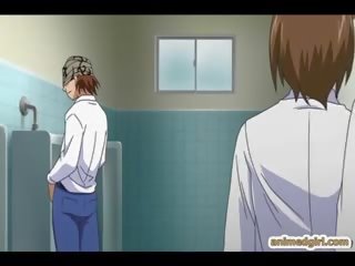 Bigboobs anime pani tremendous jebanie v the toaleta
