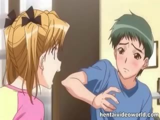 Teen babe In Panty Fingers Anime Pussy