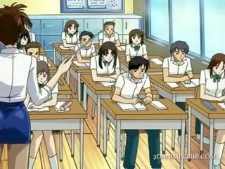 Anime koulu opettaja sisään lyhyt hame elokuvat pillua