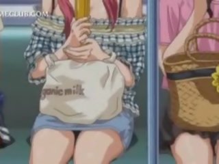 Bonded anime pornograpya manika makakakuha ng sexually inabuso sa subway